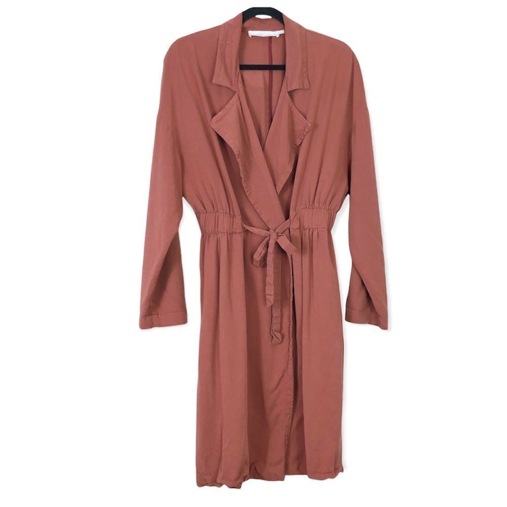 Astr The Label Tencel Blend Rust Mauve Midi Light… - image 3